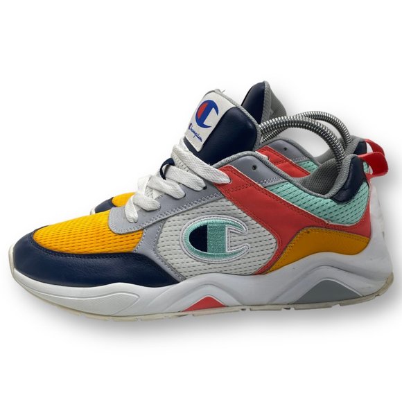 Champion Multicolor 93 Eighteen Size 10 Athletic Running Men Shoes Sneakers - Picture 2 of 8